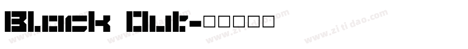 Block Out字体转换
